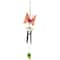 19" Orange Metal Butterfly Outdoor Garden Windchime